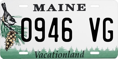ME license plate 0946VG