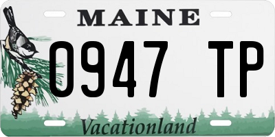 ME license plate 0947TP