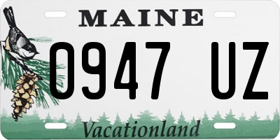 ME license plate 0947UZ