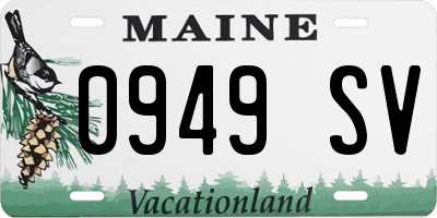 ME license plate 0949SV