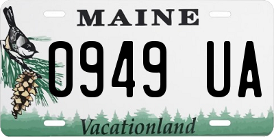 ME license plate 0949UA