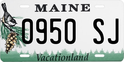 ME license plate 0950SJ