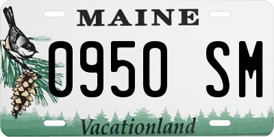 ME license plate 0950SM