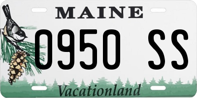 ME license plate 0950SS