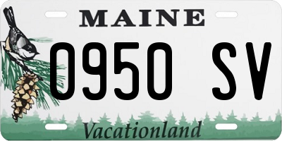 ME license plate 0950SV