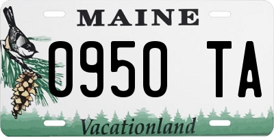 ME license plate 0950TA