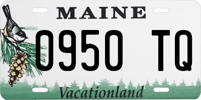 ME license plate 0950TQ
