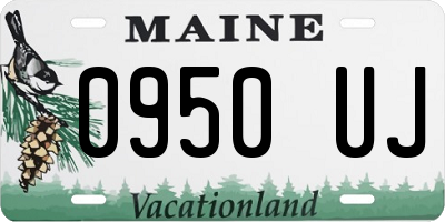 ME license plate 0950UJ