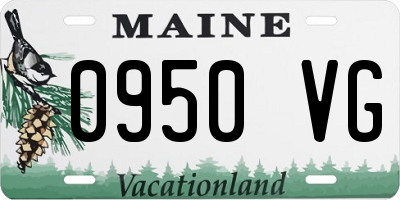 ME license plate 0950VG