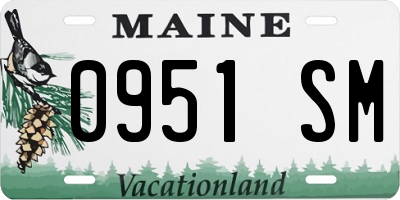 ME license plate 0951SM