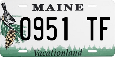 ME license plate 0951TF