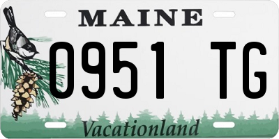 ME license plate 0951TG