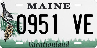 ME license plate 0951VE