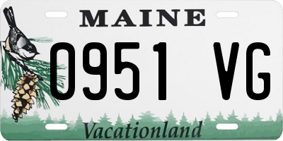 ME license plate 0951VG