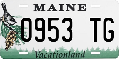ME license plate 0953TG