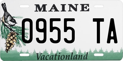 ME license plate 0955TA