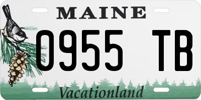 ME license plate 0955TB
