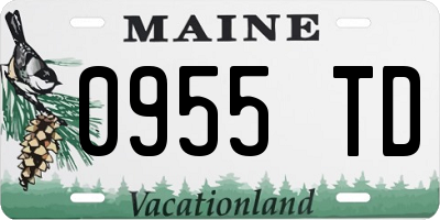 ME license plate 0955TD