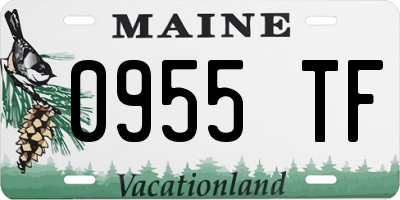 ME license plate 0955TF