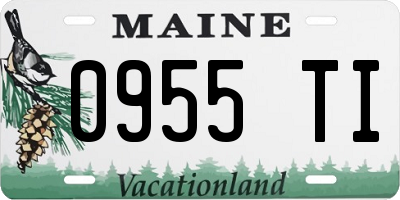 ME license plate 0955TI