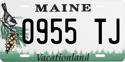 ME license plate 0955TJ