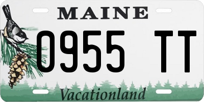 ME license plate 0955TT