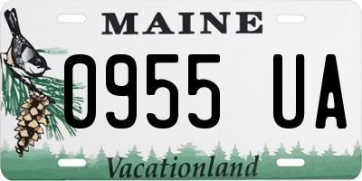 ME license plate 0955UA