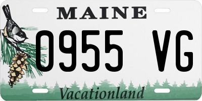 ME license plate 0955VG
