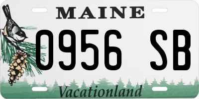 ME license plate 0956SB