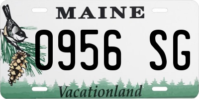 ME license plate 0956SG