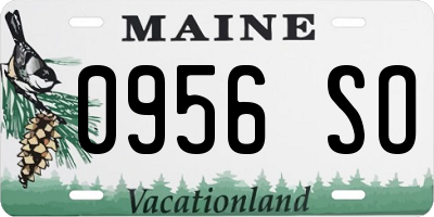 ME license plate 0956SO