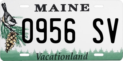ME license plate 0956SV