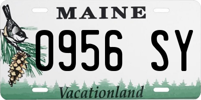 ME license plate 0956SY