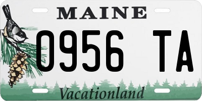 ME license plate 0956TA