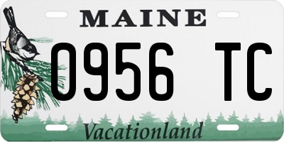 ME license plate 0956TC