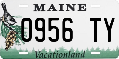 ME license plate 0956TY