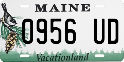 ME license plate 0956UD