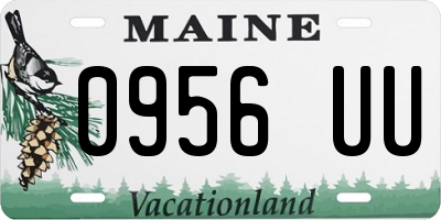 ME license plate 0956UU