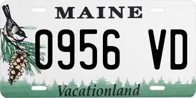 ME license plate 0956VD