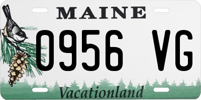 ME license plate 0956VG