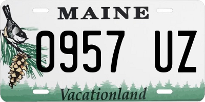 ME license plate 0957UZ