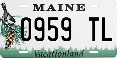 ME license plate 0959TL