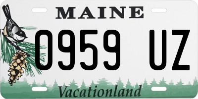 ME license plate 0959UZ