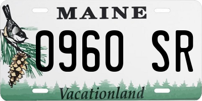ME license plate 0960SR