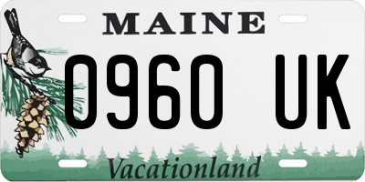 ME license plate 0960UK