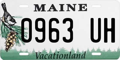 ME license plate 0963UH