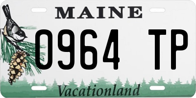 ME license plate 0964TP