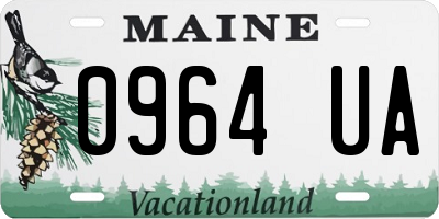 ME license plate 0964UA