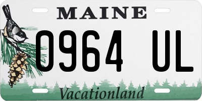 ME license plate 0964UL