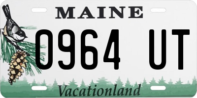 ME license plate 0964UT